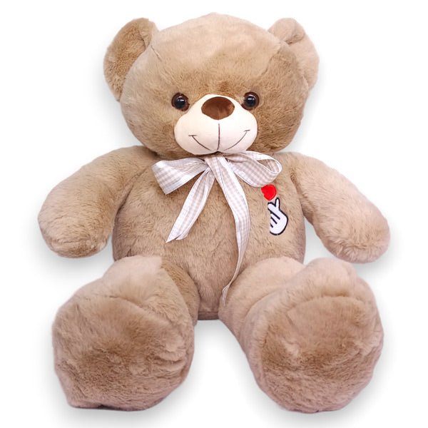 27" Light Brown Teddy: Adorable and Fluffy with Bow Tie - Flowers to Nepal - FTN