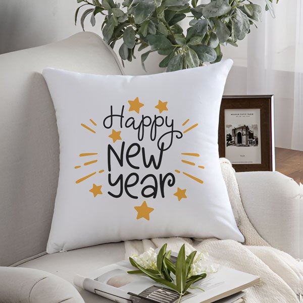 Decorative Cushion with New Year Print - Flowers to Nepal - FTN