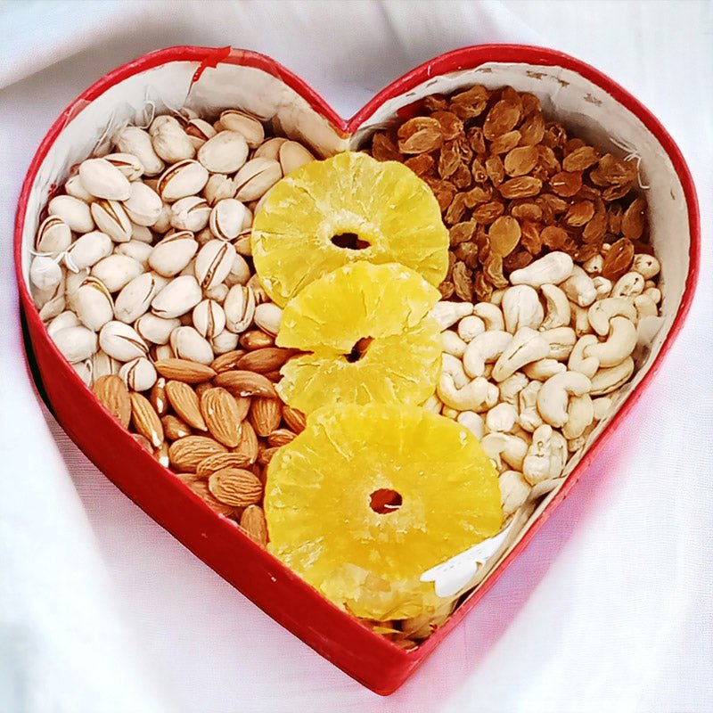 Dried Fruits and Nuts Assortment in a Gift Box - Flowers to Nepal - FTN