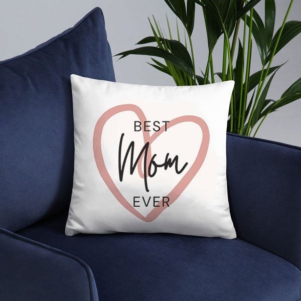 Heart Shaped Design Printed Cushion For Mother's Day - Flowers to Nepal - FTN