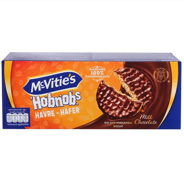 McVitie's Hobnobs: Oats & Wholemeal Milk Chocolate Biscuits - 300g - Flowers to Nepal - FTN