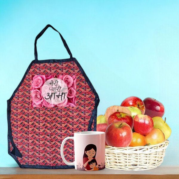 Mother's Day Special: Fresh Fruit and Mug Gift Set - Flowers to Nepal - FTN