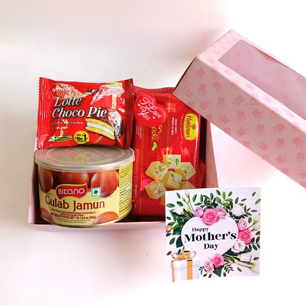 Mother's Day Sweet Treat with Greeting Card - Flowers to Nepal - FTN