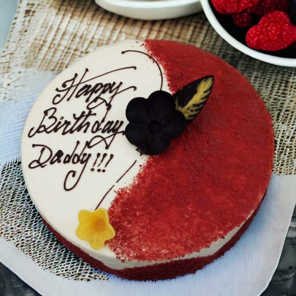 Beautiful Design Red Velvet Cake- Crave Bakery - Flowers to Nepal - FTN