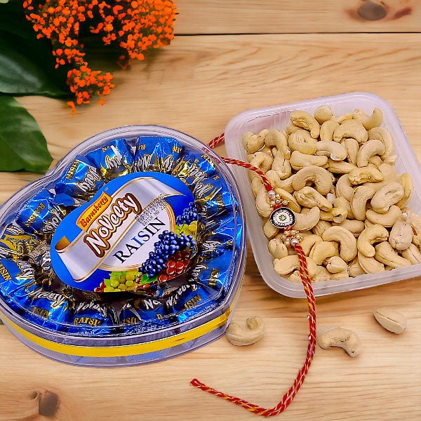 Chocolate With Rakhi & Dry-Nuts Gift Hamper - Flowers to Nepal - FTN