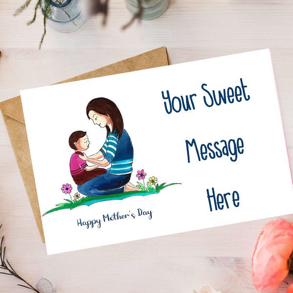 Customized Mother's Day Greeting Card - Flowers to Nepal - FTN