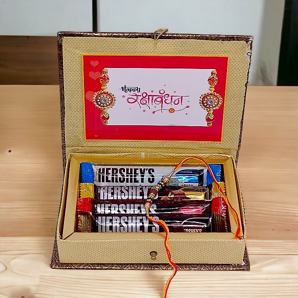 Hershey's Chocolates With Rakhi Gift Box - Flowers to Nepal - FTN