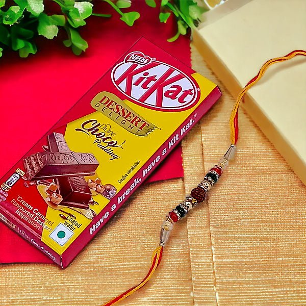 Kitkat Chocolate With Rakhi Thread Gift For Brother - Flowers to Nepal - FTN