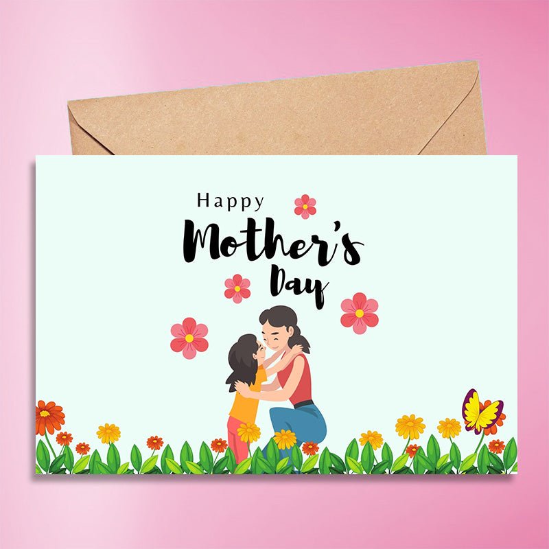 Mother's Day Floral Themed Greeting Card - Flowers to Nepal - FTN