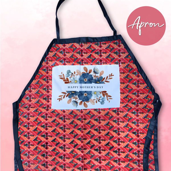 Mother's Day personalised Apron adorned with Elegant Floral Prints - Flowers to Nepal - FTN