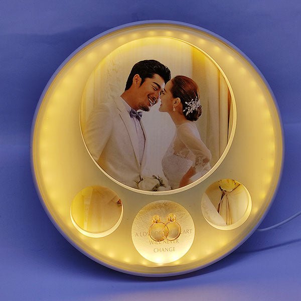Table Top LED Light Proposal Ring Photo Frame 9.5'' - Flowers to Nepal - FTN