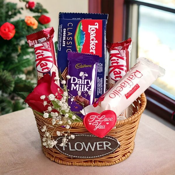 Valentine's Day Delightful Chocolates Basket - Flowers to Nepal - FTN