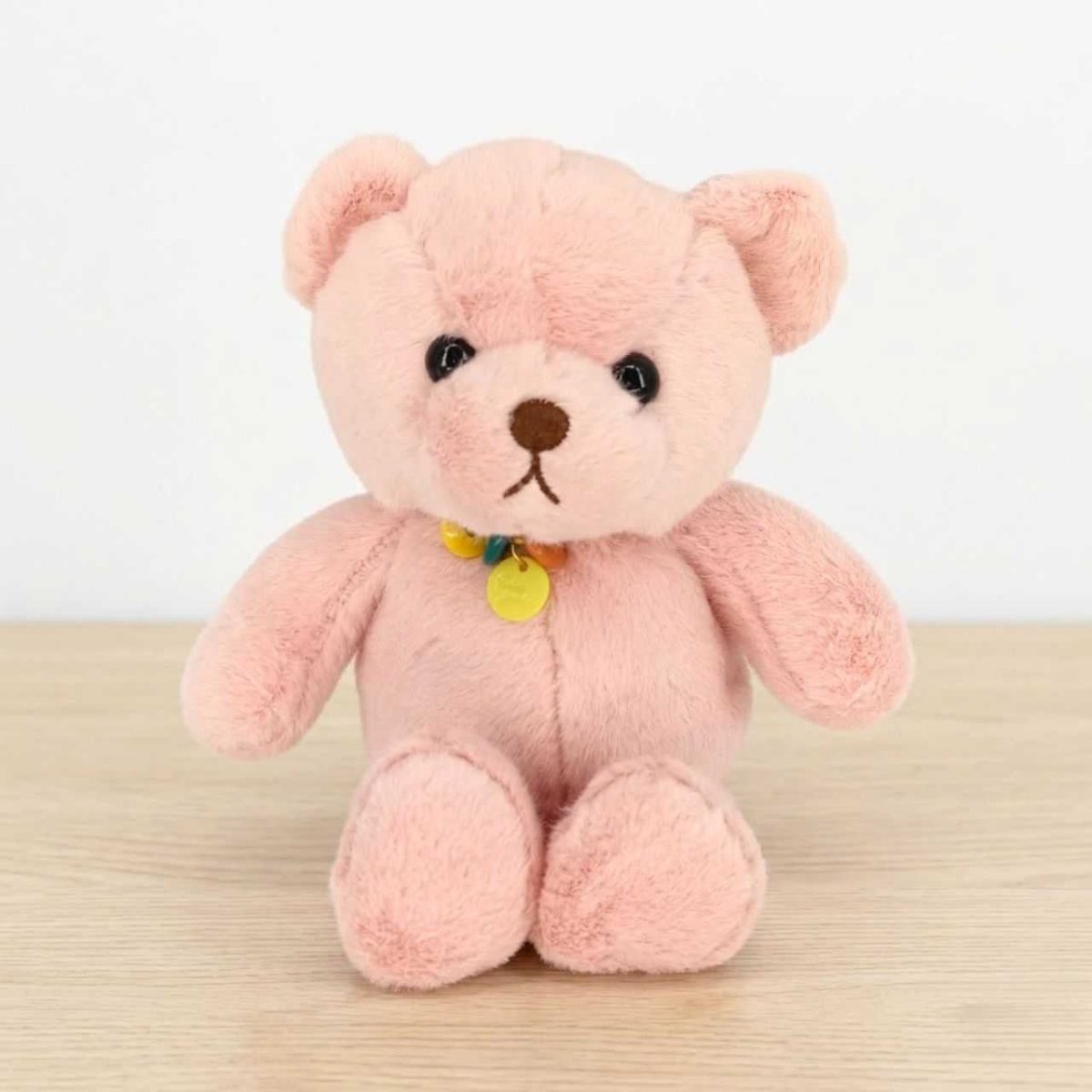 11" Pink Teddy Bear with Pendant - Flowers to Nepal - FTN