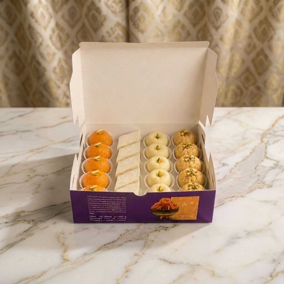 20 Pieces Mixed Mithai Gift Box - Flowers to Nepal - FTN