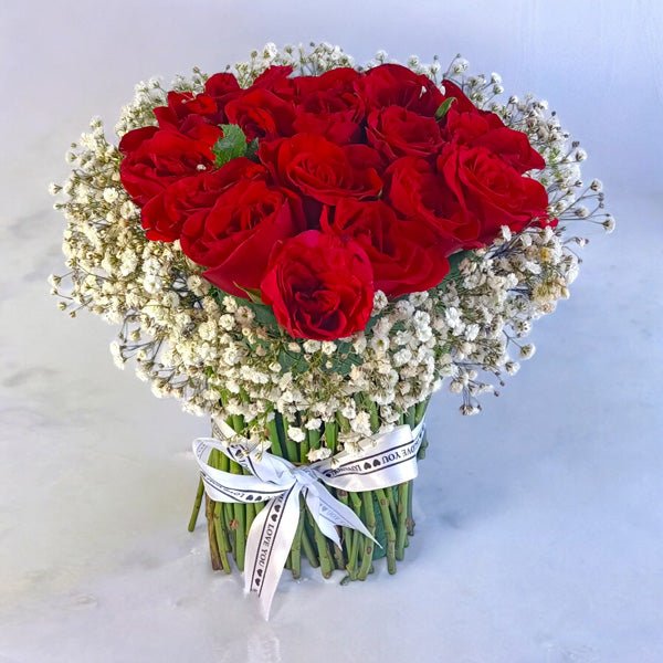 20 Rose Bouquet - Flowers to Nepal - FTN