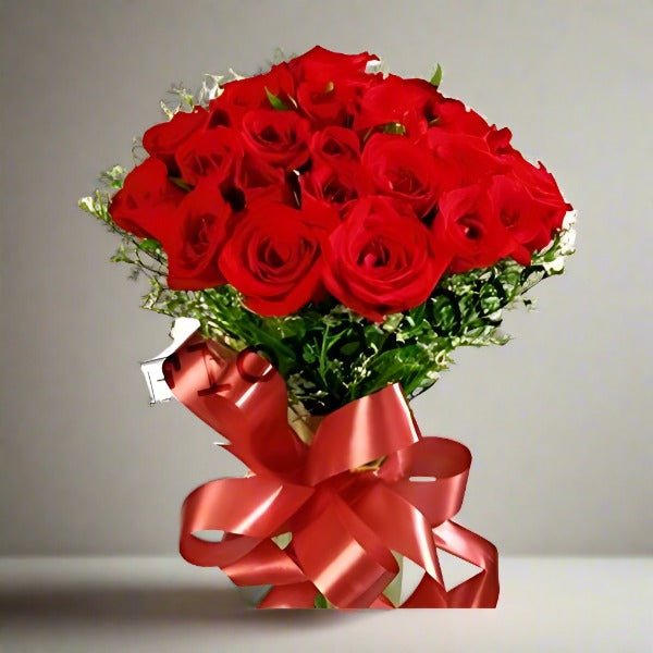24 Long Stemmed Red Rose Bunch - Flowers to Nepal - FTN