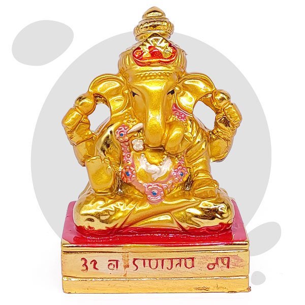 
                  
                    3" Miniature Golden Ganesh Ji Statue - Flowers to Nepal - FTN
                  
                