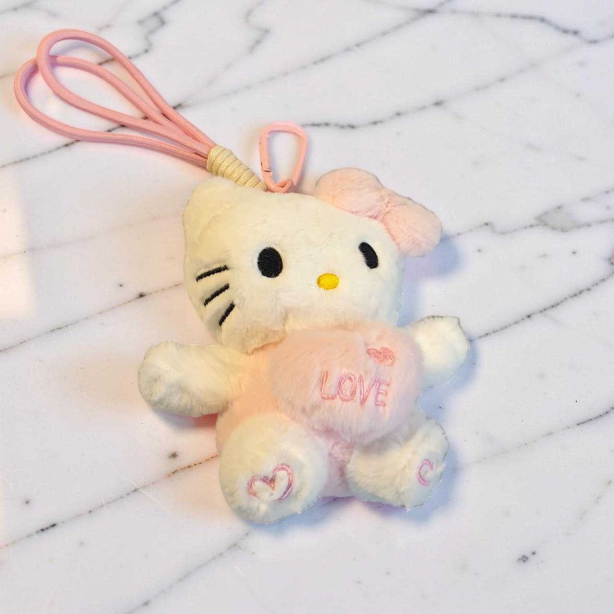 5.5" Hello Kitty Plush Keychain – Pink Bow - Flowers to Nepal - FTN
