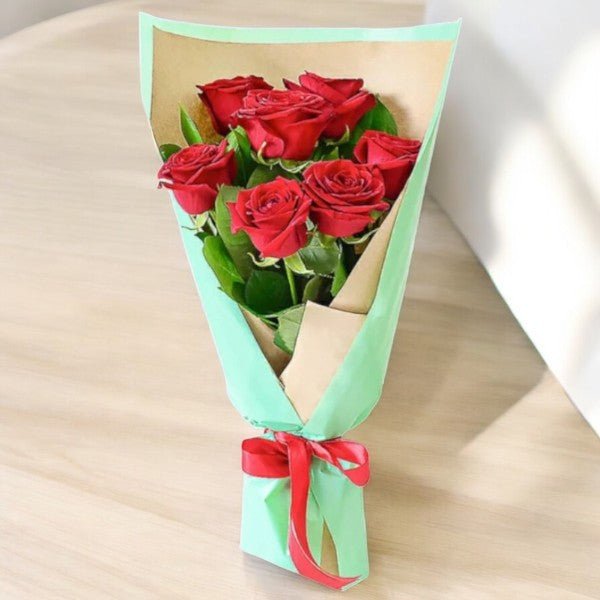 7 Red Roses Bouquet – A Love That's Admiration - Flowers to Nepal - FTN