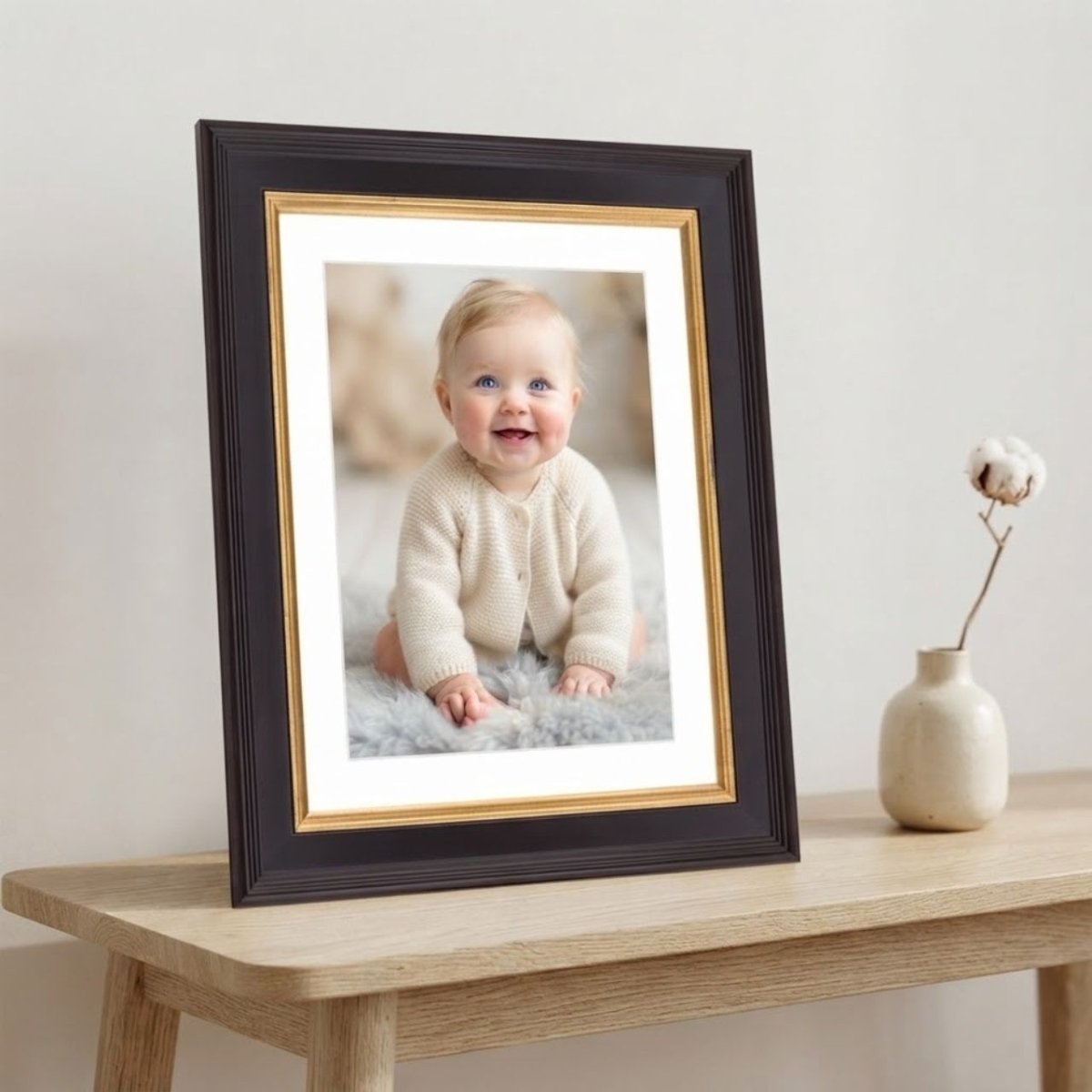 A4 Size Black Photo Frame - Flowers to Nepal - FTN