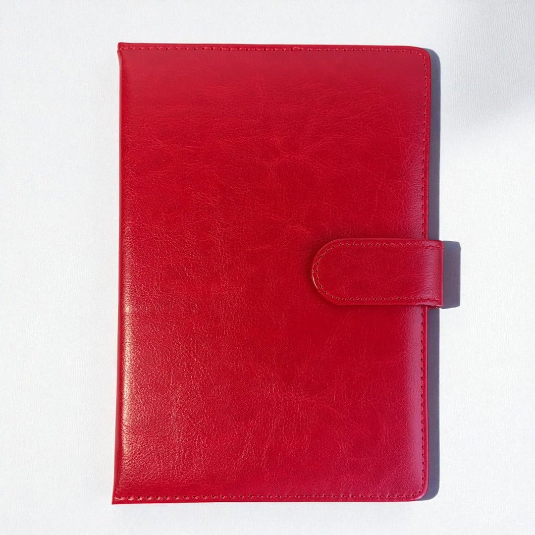 A5 Red Work & Office Notebook - Flowers to Nepal - FTN