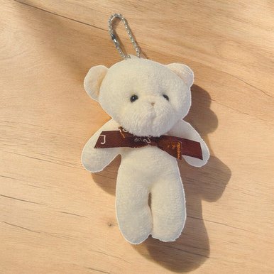 Adorable 5 Inches Cream Mini Teddy Bear - Flowers to Nepal - FTN