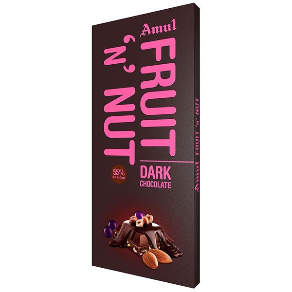 
                  
                    Amul Fruit 'N Nut Dark Chocolate - 150g - Flowers to Nepal - FTN
                  
                