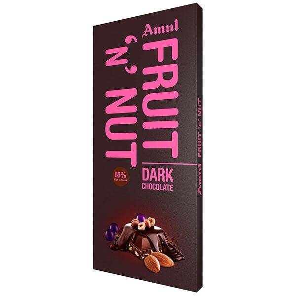 Amul Fruit 'N Nut Dark Chocolate - 150g - Flowers to Nepal - FTN