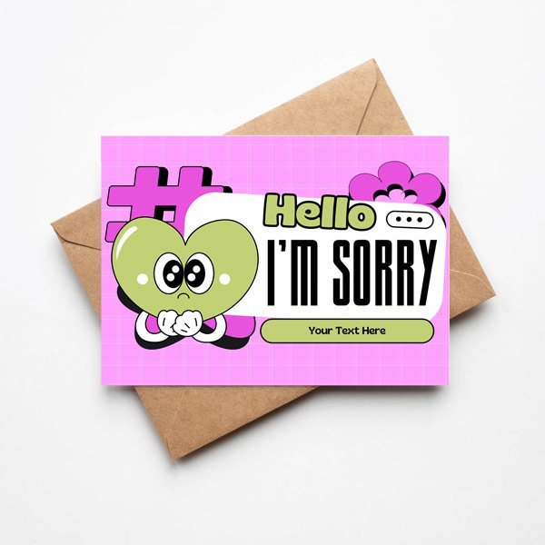 Apology Greeting Card for a Loved One - Flowers to Nepal - FTN