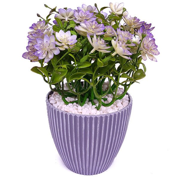 Artificial Flower in Plastic Vase - Flowers to Nepal - FTN