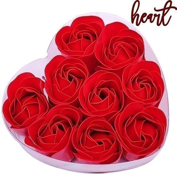 Artificial Rose Heart Shape Box - Flowers to Nepal - FTN