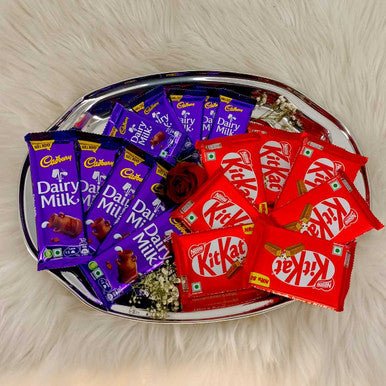 Assorted Chocolates & Rose Combo - Flowers to Nepal - FTN