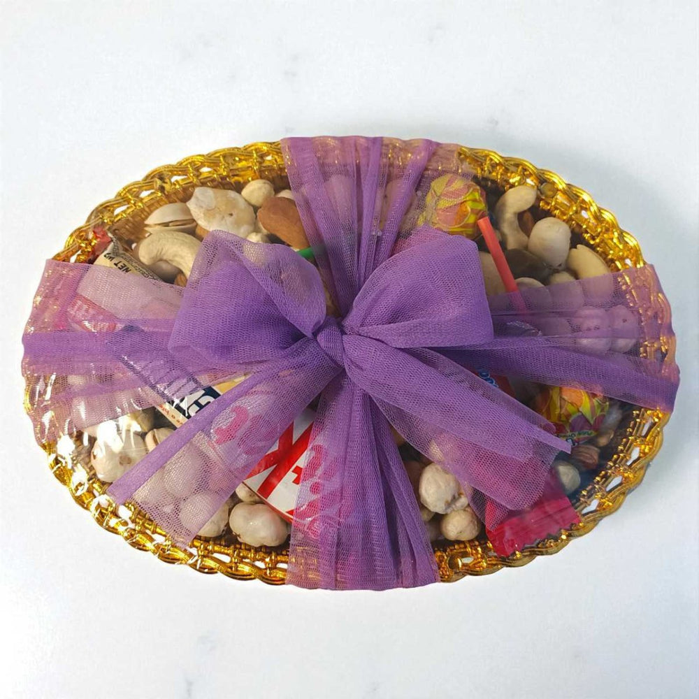 Assorted Dry Nuts & Chocolates Basket - Flowers to Nepal - FTN