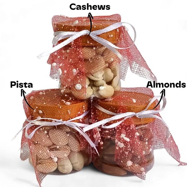 Assorted Dry Nuts Gift Jar - Flowers to Nepal - FTN