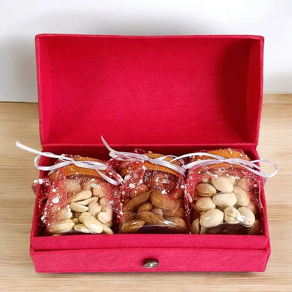 Assorted Dry Nuts Gift Jar - Flowers to Nepal - FTN