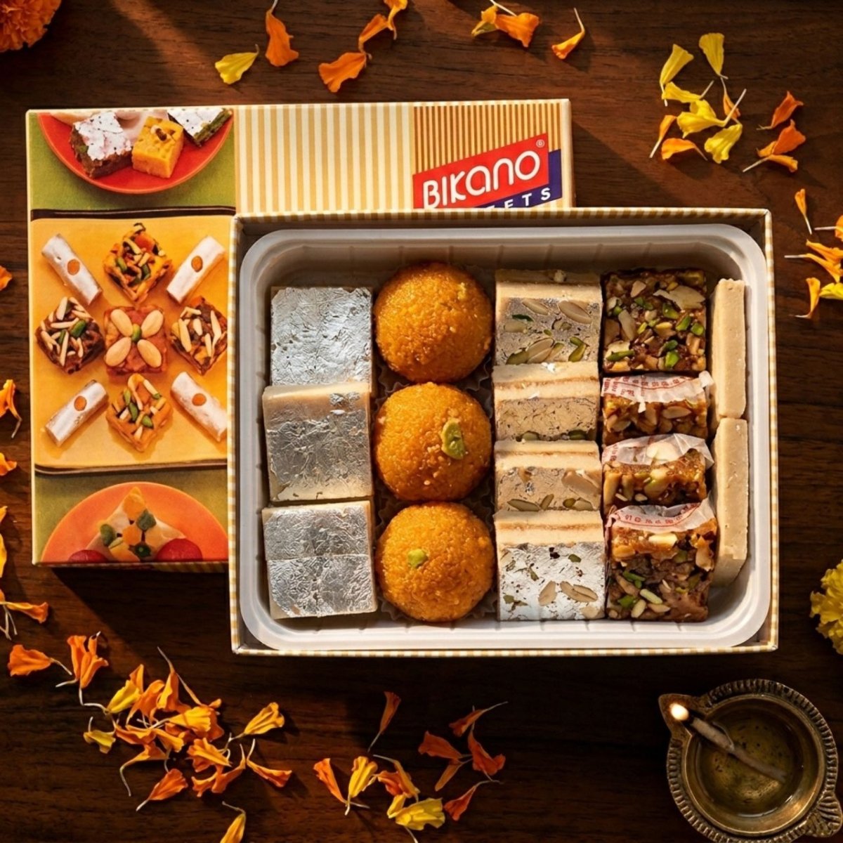 Assorted Nepali Mithai Gift Box - 500g - Flowers to Nepal - FTN
