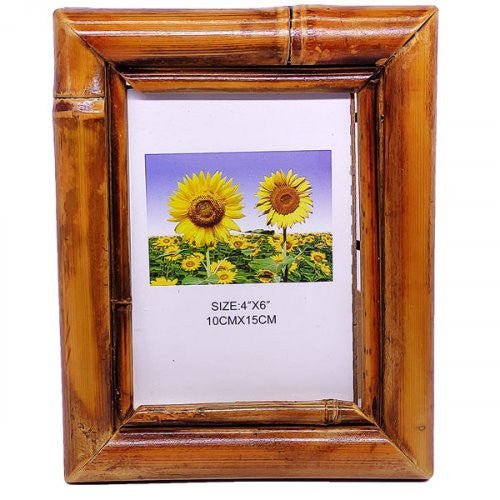 Bamboo Style Photo Frame 4" x 6" - Flowers to Nepal - FTN