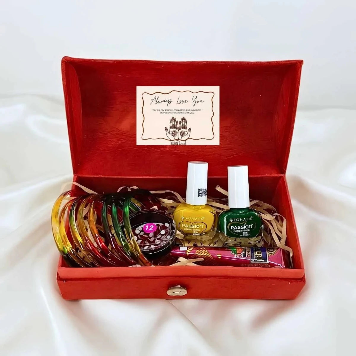 Bangles, Mehendi & Beauty Gift Box - Flowers to Nepal - FTN