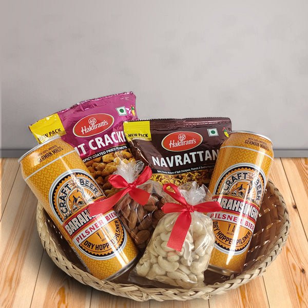 Barahsinghe Snack & Sip Hamper - Flowers to Nepal - FTN