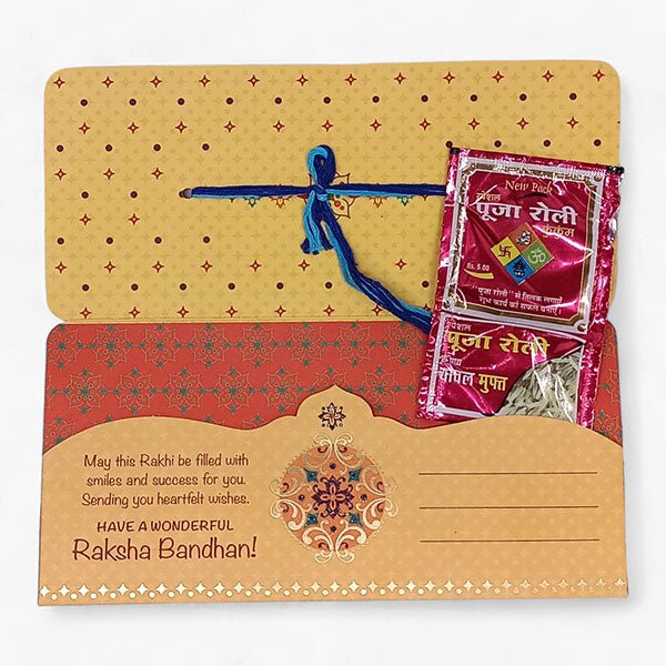 
                  
                    Beautiful Crafted Rakhi Greeting Card - Flowers to Nepal - FTN
                  
                