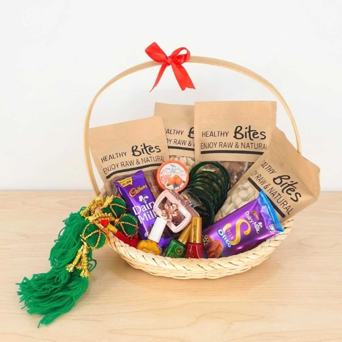 Beauty & Blessings Shrawan Basket - Flowers to Nepal - FTN