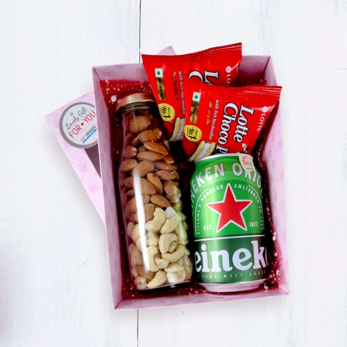 Beer, Nuts & Chocopie Combo - Flowers to Nepal - FTN