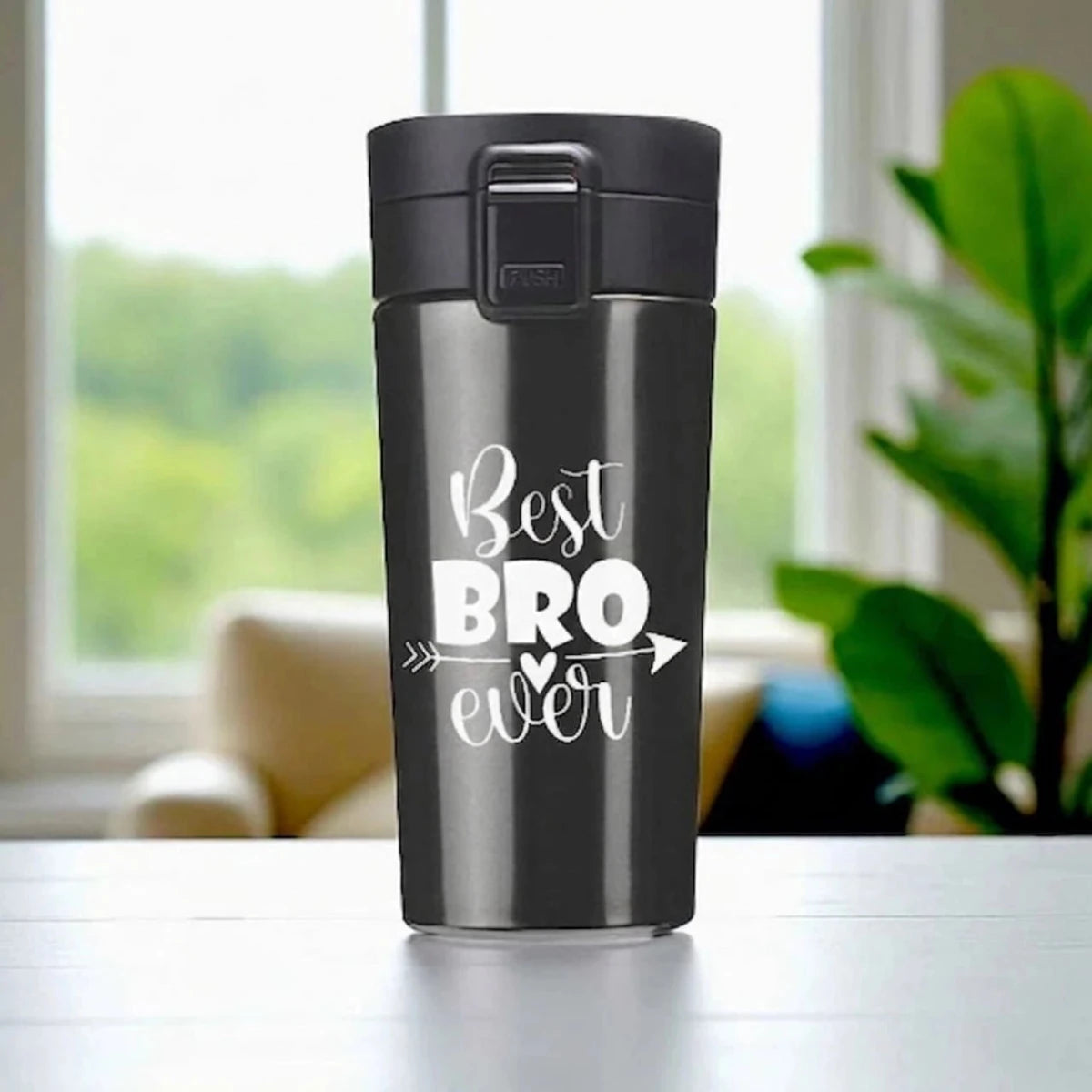 "Best Bro Ever" Printed Vacuum Mug – 500ml - Flowers to Nepal - FTN