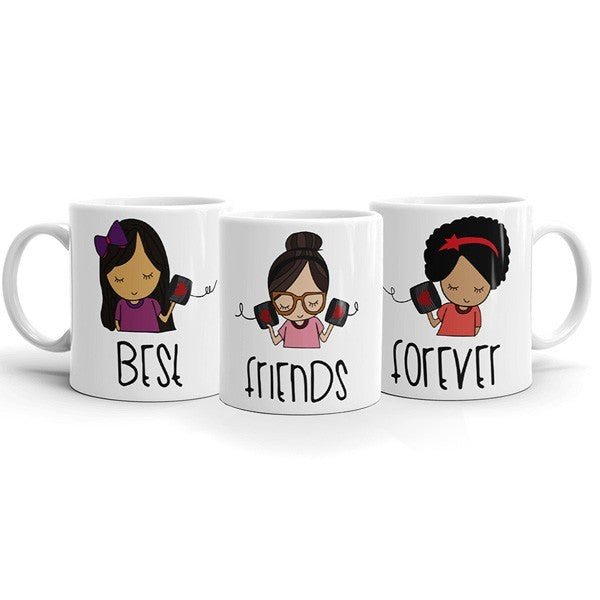 "Best Friends Forever" Mug Gift Set | 3 Pieces - Flowers to Nepal - FTN