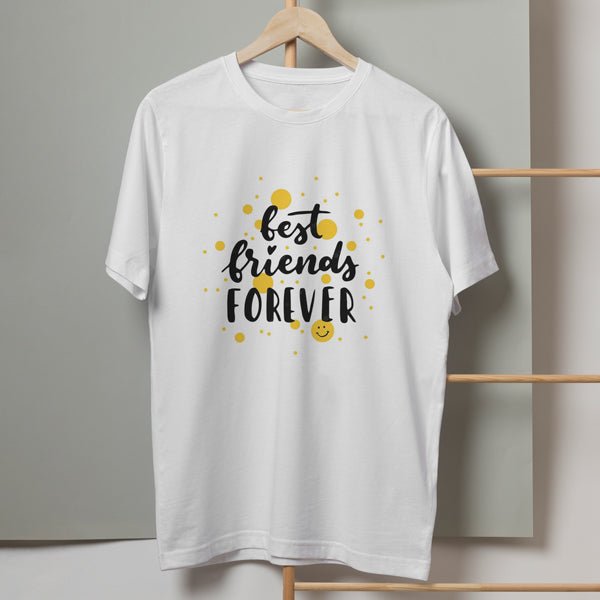 Best Friends Forever Printed T - Shirt|L, XL, XXL - Flowers to Nepal - FTN