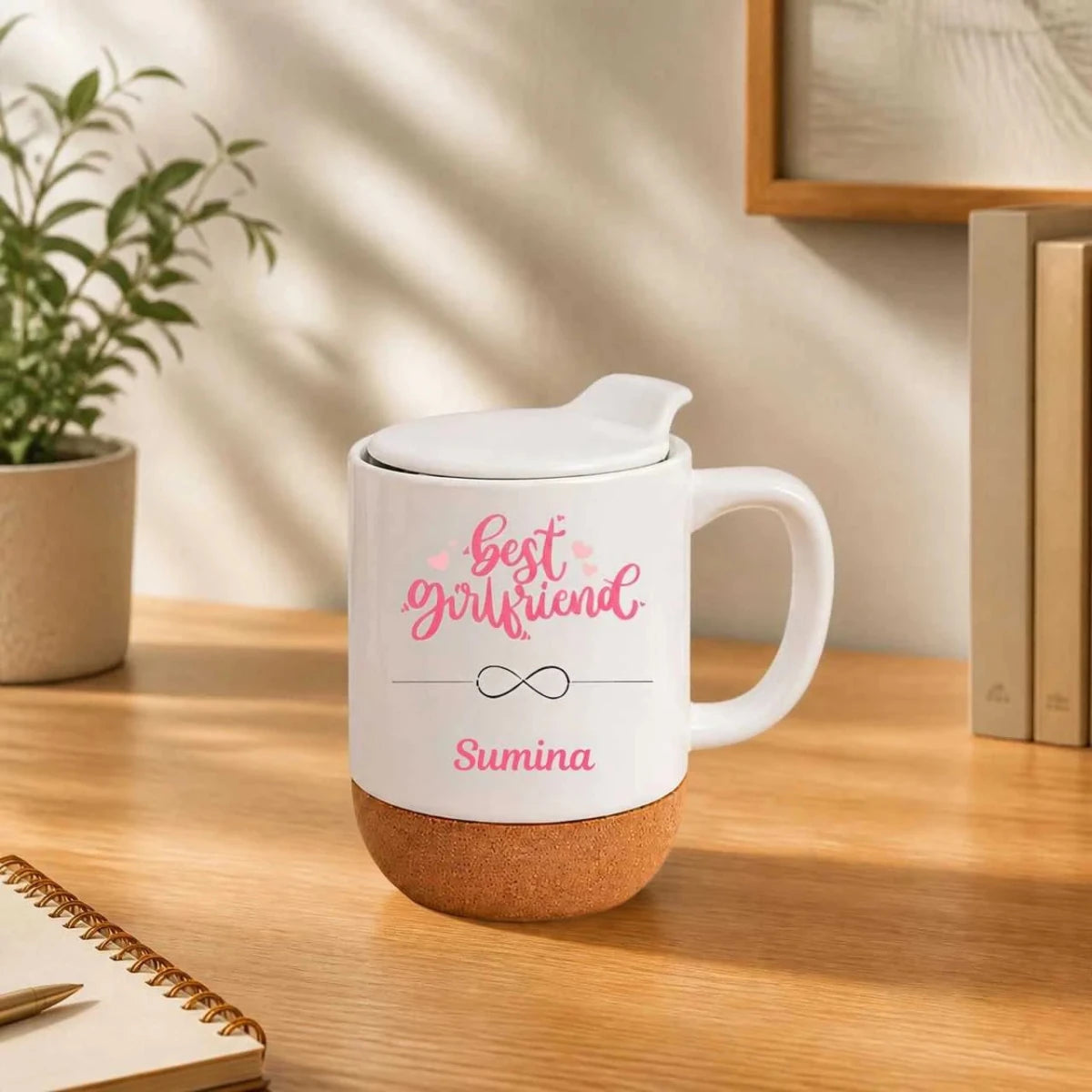 Best Girlfriend Name Printed Ceramic Mug – 13oz - Flowers to Nepal - FTN