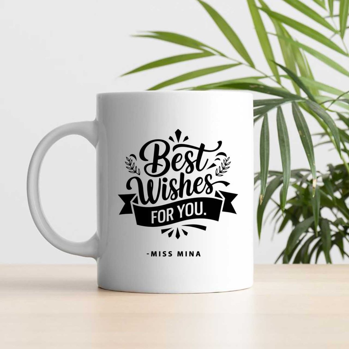"Best Wishes for You" Printed Ceramic Mug - Flowers to Nepal - FTN