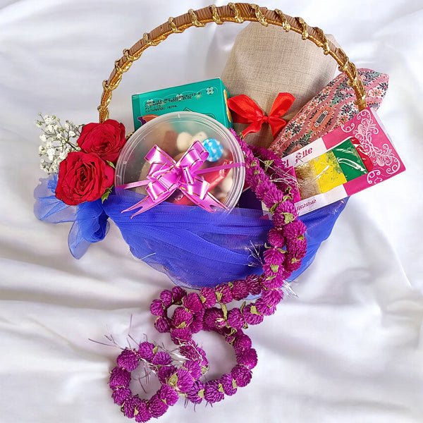 Bhaitika Basket of Essentials - Flowers to Nepal - FTN