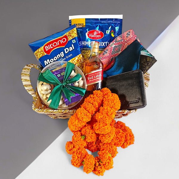 Bhaitika Mala, Snack, Beverage Set Gift Hamper - Flowers to Nepal - FTN