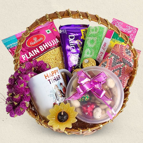 Bhaitika Pack Basket - Flowers to Nepal - FTN